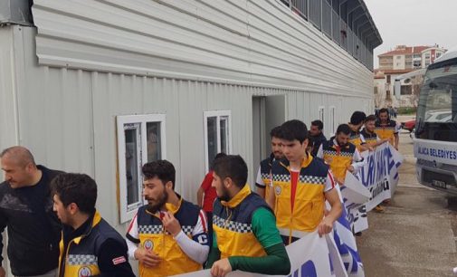 Sahaya 112 Yelekleri İle Çıktılar