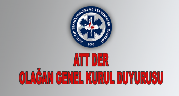 ATT DER Genel Kurul Duyurusu