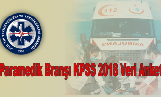 Paramedik Branşı KPSS 2018 Veri Anketi Paramedik Branşı KPSS 2018 Veri Anketi