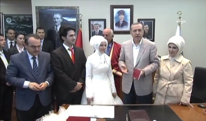 Dernek Üyemizin Nikah Şahidi Başbakan Erdoğan